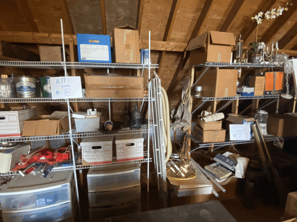 Organized attic